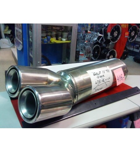 Escape Thunder Doble Salida 102 mm Homologado VW Golf IV TDI Ref. TH29157