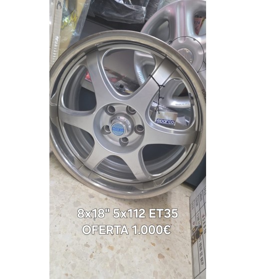 Juego 4 llantas SPARCO 8x18 5x112 ET35