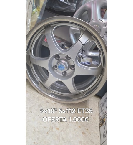 Juego 4 llantas SPARCO 8x18 5x112 ET35