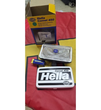 Hella COMET 450 – Óptica N/B con accesorios y tapa protectora