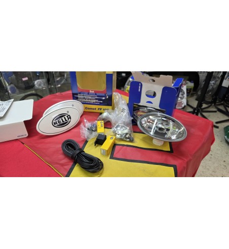Hella Comet FF 100 2 unidades– Faro de luz larga con tapa protectora