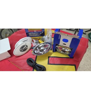 Hella Comet FF 100 2 unidades– Faro de luz larga con tapa protectora