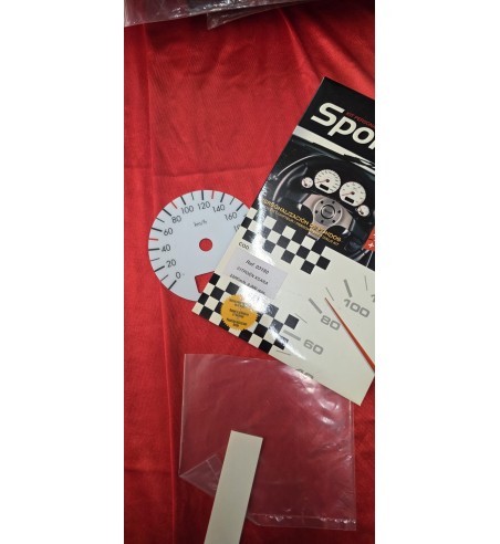 Esferas cuentakilómetros Citroën Xsara fondo blanco Sport 0–220 km/h 8.000 rpm