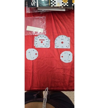 Esferas cuentakilómetros Fiat Bravo fondo blanco Sport 0–220 km/h 8.000 rpm