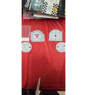 Esferas cuentakilómetros Fiat Bravo Diesel fondo blanco Sport 0–200 km/h 6.000 rpm