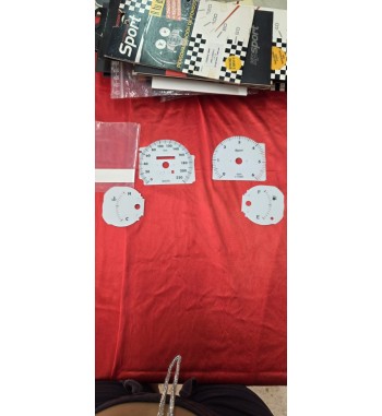 Esferas cuentakilómetros Fiat Bravo Diesel fondo blanco Sport 0–200 km/h 6.000 rpm