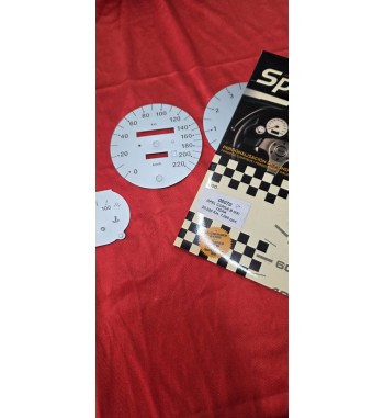 Esferas cuentakilómetros Opel Corsa B / Tigra fondo plata | Kit deportivo