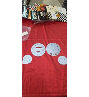 Esferas cuentakilómetros Opel Corsa B / Tigra fondo plata | Kit deportivo