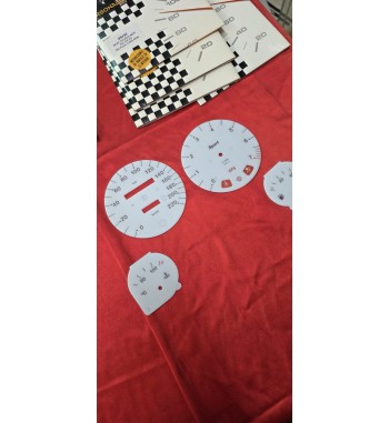 Esferas cuentakilómetros Opel Corsa B / Tigra fondo blanco| Kit deportivo