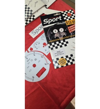 Esferas cuentakilómetros Seat Toledo TDI fondo blanco | Kit deportivo