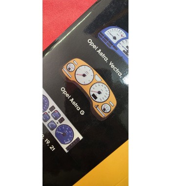 Marco cuadro instrumentos Opel Astra G rojo | Personalización interior