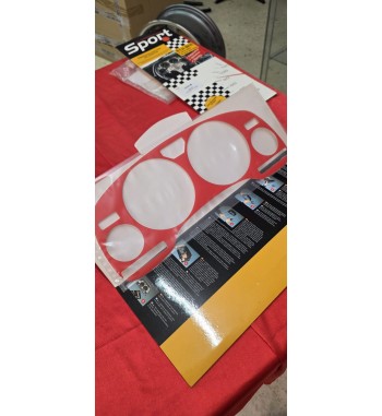 Marco cuadro instrumentos Opel Astra G rojo | Personalización interior