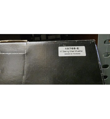 Volante piel negra cromado 14” | Volante deportivo universal