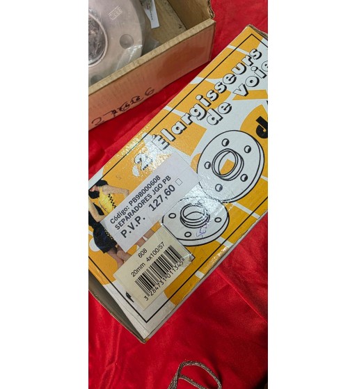 Separadores PB9800608 20mm 4x100 / 57 Seat Audi VW | Juego completo