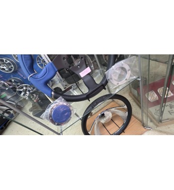 Volante deportivo SW2007BU piel negro y azul | Estilo tuning