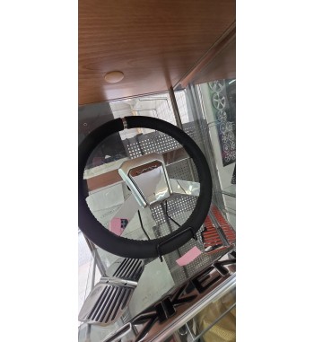 Volante EKKEN KAZAN EKD90100 | Aluminio cromado y piel negra