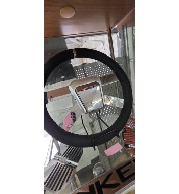 Volante EKKEN KAZAN EKD90100 | Aluminio cromado y piel negra