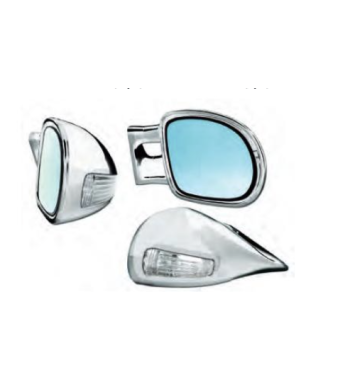 Espejos retrovisores tipo M4 cromados eléctricos – BC Corona EXT46003