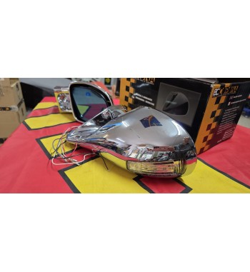 Espejos retrovisores tipo M4 cromados eléctricos – BC Corona EXT46003