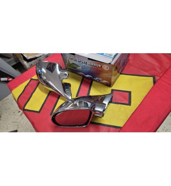 Espejos tipo M3 cromados manuales XCeSe | Retrovisores tuning universales