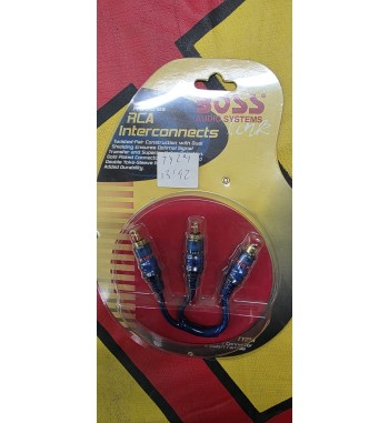 Adaptador RCA Boss Audio TY2M | 2 Macho a 1 Hembra | Alta Calidad