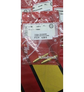 Conectores RCA Kindvox RDX580988 (2 uds) | Hembra | Car Audio