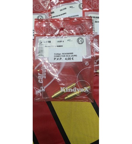 Conectores RCA Kindvox RDX580988 (2 uds) | Hembra | Car Audio