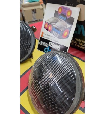 Ópticas negras H4 SEAT 850 y 124 (Juego) | Daval 17-F-12