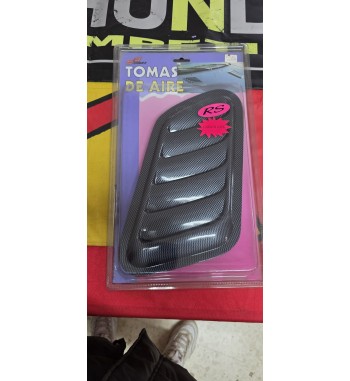 Tomas de aire RS universales ABS Carbon Look | Juego 2 uds
