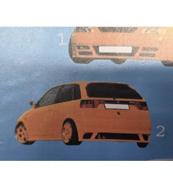 Paragolpes trasero Seat Ibiza 90s nuevo para pintar