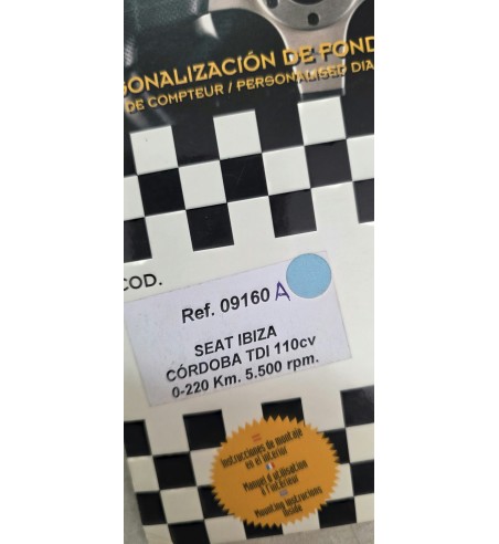 ESFERAS AZULES CUENTA KILOMETROS PARA SEAT IBIZA Y CORDOBA TDI 110CV