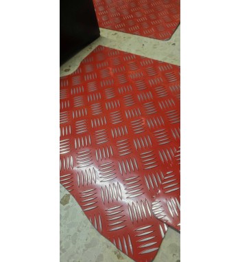 ALFOMBRILLAS ALUMINIO PARA MAZA MX3 ROJAS