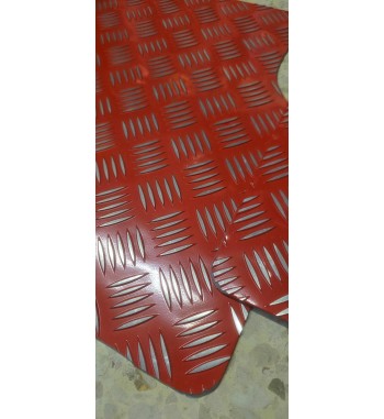 ALFOMBRILLAS ALUMINIO PARA MAZA MX3 ROJAS