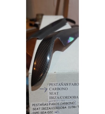 PESTAÑAS FARO SEAT IBIZA / CORDOBA 11/93 - 99 CARBONO