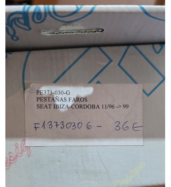 PESTAÑAS FARO SEAT IBIZA/CORDOBA 11/96 - 99